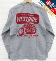 7T8676/未使用品 WESTRIDE RUMBLING STADIUM LONG SLEEVE TEE ウエストライド 長袖Tシャツ_画像1