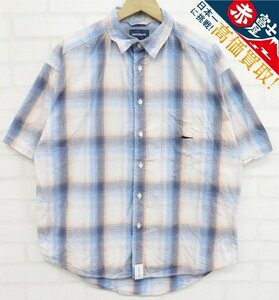 7T8763/DESCENDANT TROUT SS SHIRT 半袖チェックシャツ