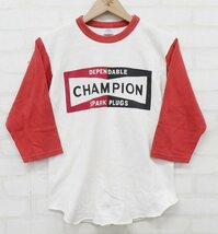 7T8830/BOOTLEGGERS CHAMPION PLUGS 7分袖Tシャツ ブートレガーズ チャンピオンプラグス_画像3