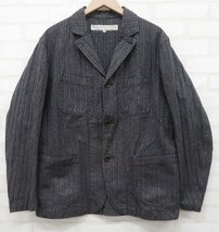 7T8636/WORKERS LOUNGE JACKET HERRINGBONE STRIPE ワーカーズ ヘリンボーンストライプ ラウンジジャケット_画像2