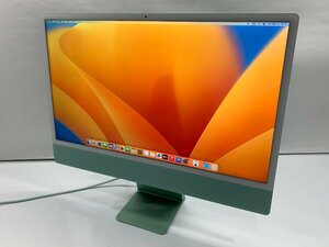 １円スタート！！Apple iMac A2438 (24-inch, M1,2021) グリーン [Dmc]