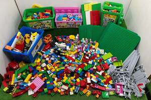 ◯21-16 レゴ デュプロ 大量 約19kg まとめて ディズニー テックマシーン どうぶつえん 乗り物 線路 ブロック 基礎版 フィグ LEGO おもちゃ