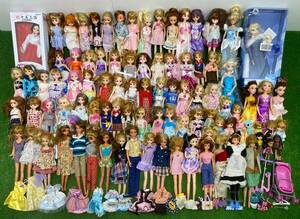 □35-120 着せ替え 人形 大量 まとめて リカちゃん バービー ジェニー ブラッツ ディズニー プリンセス 非売品 妹 パパ 巫女 洋服 ドール