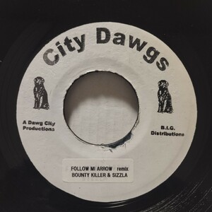 bounty killer - follow mi arrow ブートリミックス　レゲエ　レコード　送料無料　匿名配送