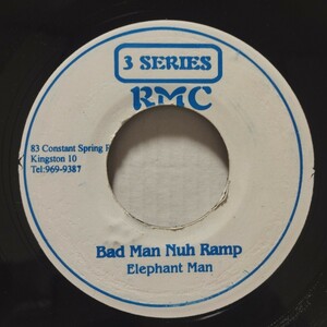 elephant man - bad man nuh ramp ブートリミックス　レゲエ　レコード　送料無料　匿名配送