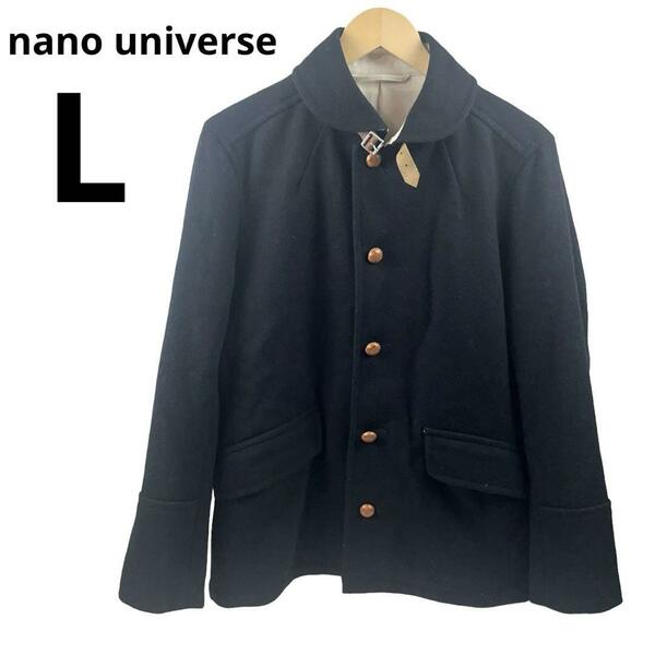 ナノユニバース NANO UNIVERSE　メルトン ウールジャケット Lサイズ