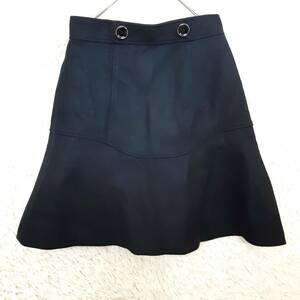  beautiful goods Jill Stuart JILL STUART pcs shape flair skirt wool black black 2