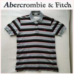 【正規品】美品　Abercrombie & Fitchアバクロンビー＆フィッチ　メンズ　ポロシャツ　お洒落　レア　M