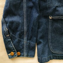 【良品】80年代 USA製 Carhartt カーハート デニム ミシガンチョアコート 星型ロゴ 38メンズM ヴィンテージ ビンテージ レア 希少_画像4