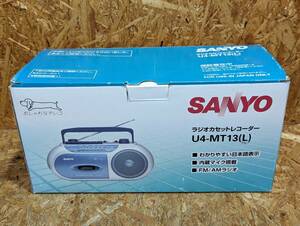 美品★SANYO／サンヨー　ラジオカセットレコーダー　Ｕ４－ＭＴ１３★☆C2-15