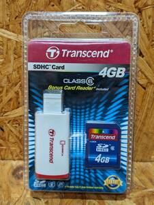 未開封保管品★Transcend／トランセンド SDHC Card　4GB　TS4GSDHC6-P2★☆C-16