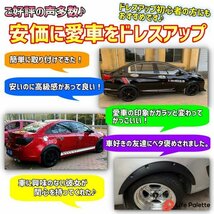 汎用 出幅 30mm オーバーフェンダー 4枚 スズキ MH22S MH23S MH34S MH44S MH35S MH55S ワゴンR スティングレー 旧車 ジムニー バーフェン_画像3