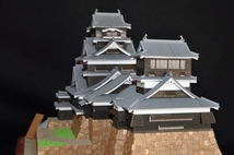 1/150　木製建築模型　熊本城　組み付け完成品_画像6