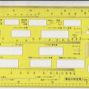 5469【送料込み】《運輸業の方必携 ! 》「交通事故分析定規」(ヤマト運輸製)