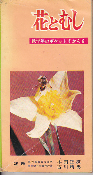 0505【送料込み】《ポケット図鑑》1960年代 学研 低学年のポケットずかん6「花とむし」