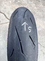 【中古】ダンロップ　SPORTMAX α-13 SP Hレンジ110/70R17 150/60R17 前後セット 17年製造 250cc対応タイヤ JP250 ⑤_画像6