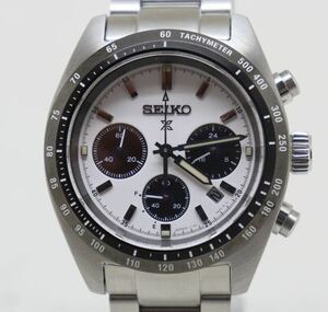 セイコー/SEIKO/プロスペックス/スピードタイマー/クロノグラフ/SBDL085/V192-0AF0/白文字盤/メンズ/電波ソーラー