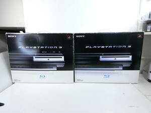 PS2　初期型　本体　日本製と中国製　まとめて２台　PLAYSTATION 3　(60GB)　メーカー生産終了 　60GB　プレステ３　ソフト付き