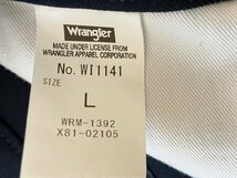 ★【定価8,800円 美品】レア！ WRANGLER ラングラー スタプレパンツ（ランチャーパンツ）WI1141 ブーツカット サイズL (Ｗ34程度) ネイビー_画像7