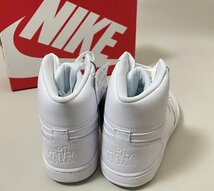 ★【新品 定価9,680円】 NIKE EBERNON MID AQ1773-100 ナイキ エバノン レトロ シンプル ミッド スニーカー US9 27cm ホワイト シューズ_画像8