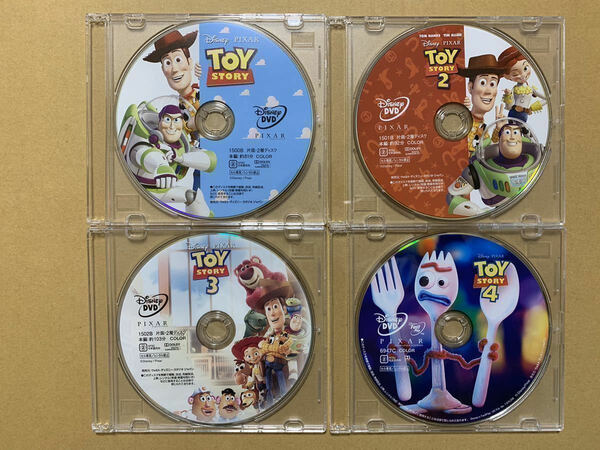 S202トイストーリー 1 2 3 4 DVDセット 新品 未再生 国内正規品 ディズニー MovieNEX Disney DVDのみ (純正ケース/Blu-ray/Magicコード無)