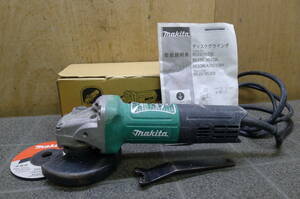 AA132 makita 100mmディスクグラインダー M965 砥石寸法:100×6×15mm 消費電力720W 7.4A 始動電流40A 研磨機 切断機 動作OK/80