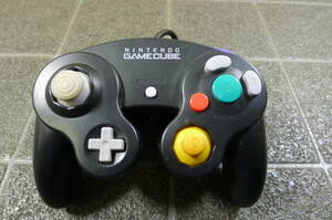 AA045 Nintendo/任天堂 ゲームキューブ専用コントローラー GAME CUBE DOL-003 ブラック 周辺機器 動作確認済/60