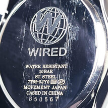 【激レア】SEIKO セイコー WIRED ワイアード DELTA デルタ クロノグラフ 腕時計 AGAV008 電池交換済み シルバーブラック オーバル 動作品_画像3