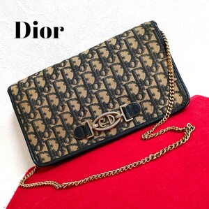 1円 売切り Dior ショルダーバッグ チェーン トロッター ディオール ChristianDior クリスチャンディオール ゴールド ハンドバッグ 