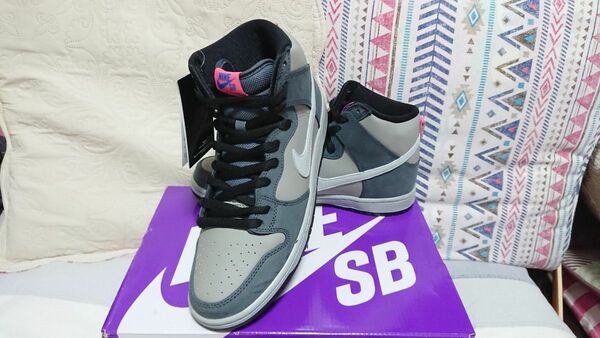 ナイキ SB DUNK HIGH PRO "MEDIUM GREY" 27.5cm 新品 ダンクハイ ナイキ