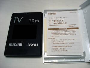 マクセル Maxell iVDR-S 1TB リムーバルHDD　日立Wooo対応