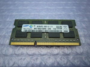 SAMSUNG　ノートPC用メモリ　4GB　PC3-10600S　DDR3-1333　動作確認済　動作保証　CH9　1143