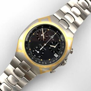 【美品・稼働品】オメガ OMEGA ポラリス シーマスター クロノグラフ デイト クオーツ メンズ 腕時計