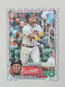 MLB 2023 TOPPS HOLIDAY MEGA BOX アクーニャ ACUNA メタリック パラレル 