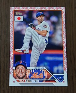 ⑯ マックス・シャーザー 桜パラレル 99枚限定 TOPPS MLB JAPAN SPECIAL EDITION 2023 ニューヨーク・メッツ MAX SCHERZER