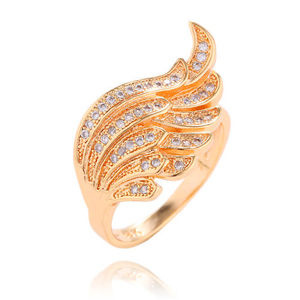 18 gold pink gold Phil docz diamond wing ring JP 14 number *