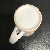 《食器》 陶磁器「JAPAN MAG：フラワーマグ スプーン付き」 マグカップ(高さ：約10.3cm・口：約8.3cm) イエロー 花デザイン 茶器_画像7