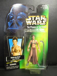 《玩具》フィギュア 「レイア イン スレイブガール：スターウォーズ The Power of the Force」 STAR WARS Kenner ブリスターパック：未開封