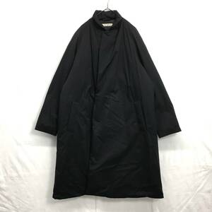 KZ7483★UNITED ARROWS : ダウン ガウンコート★L★黒 定価￥52800- ユナイテッドアローズ 