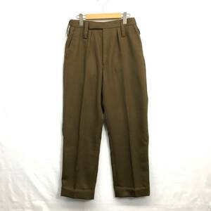 KZ7543★イギリス軍 : 90's TROUSERS MANS BARRACK DRESS ARMY ALL RANKS★ブラウン系 バラックドレストラウザーズ ミリタリーパンツ