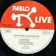 Joe Pass / Jazz Guitar Clinic Live 2LP Pablo Records・POLYDOR_画像8