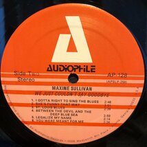 Maxine Sullivan / We Just Couldn't Say Goodbye LP Audiophile_画像5