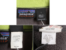 00s 00年製 パタゴニア シンチラ フリース ベスト メンズ L 古着 PATAGONIA オールド ジップアップ アウトドア ハイネック 前開き 企業 灰_画像5