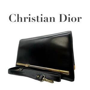 Dior ディオール　がま口ポーチ付き　ハンドバッグ　2way ショルダー