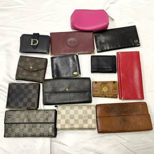 【14点まとめ】 ブランド財布 小物 セット ルイヴィトン GUCCI グッチ MCM カルティエ ディオールLOUIS VUITTON 山 サイフ