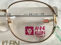 k0101-62★未使用 展示品 メガネフレーム 眼鏡 ANNE KLEIN フルリム / デッドストック 56□15-135_画像3