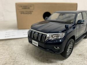 0123-07 展示品美品 トヨタ LAND CRUISER TOYOTA カラーサンプル ミニカー 1/30スケール PRADO プラド ランドクルーザー ブラッキッシュ