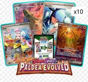 PTCGL ポケモンカード シリアルコード Paldea Evolved SV2 Scarlet & Violet 10パック 100枚