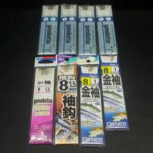 Gamakatsu Gamakatsu . sleeve size 8 Harris 1 etc. total 8 point set *. have * stock goods (4i0806) * click post 