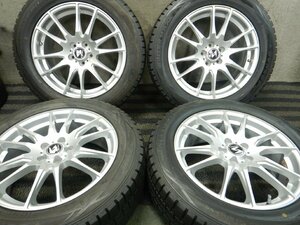 パT8012■225/55R17 DUNLOP WINTERMAXX 01 社外 7J 5H PCD100★条件付送料無料★ほぼ10部山 スタッドレス フォレスター アウトバック XV